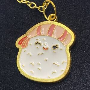 Squishmallow Womens Gold Tone Necklace Womens Fashion